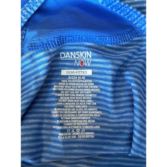 Danskin Womens Size S Blue Racerback Tank Top Athletic Workout Activewear Shirt - Picture 5 of 6